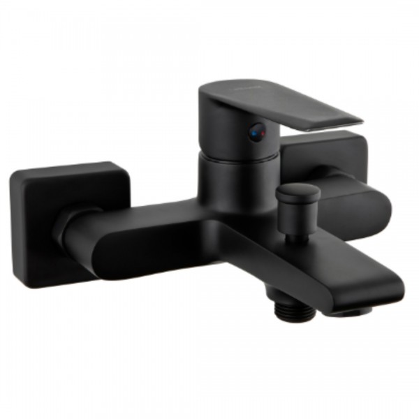 Valvex Esto bateria wannowa ścienna czarny mat 2414320