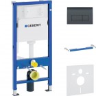 Geberit Duofix Basic stelaż podtynkowy 4w1 kompletny gotowy do montażu czarny 45112