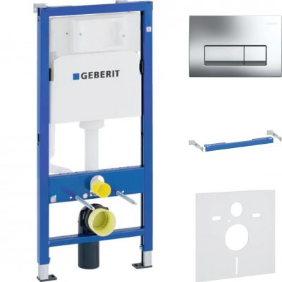 Geberit Duofix Basic stelaż podtynkowy 4w1 kompletny gotowy do montażu chrom 46179