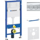 Geberit Duofix Basic stelaż podtynkowy 4w1 kompletny gotowy do montażu przycisk Delta20 chrom 46182