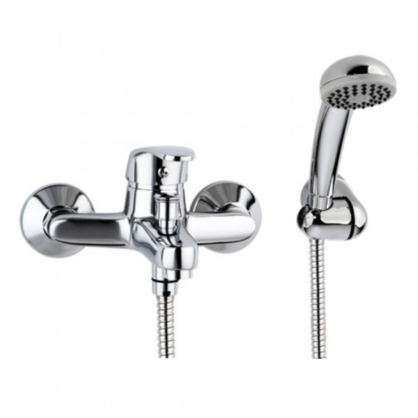 Valvex Logic bateria wannowa ścienna chrom 2450910