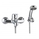 Valvex Logic bateria wannowa ścienna chrom 2450910