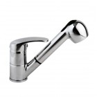 Valvex Logic bateria kuchenna stojąca z wyciąganą wylewką chrom 2450960