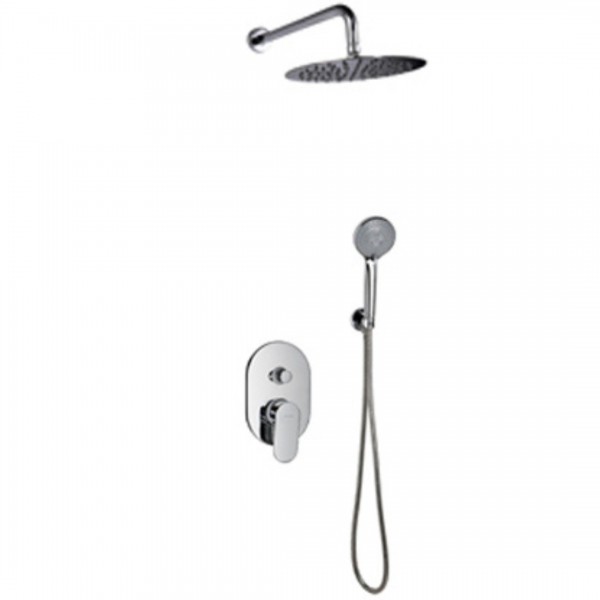 Valvex Dione zestaw prysznicowy podtynkowy deszczownica 25 cm chrom 2449990