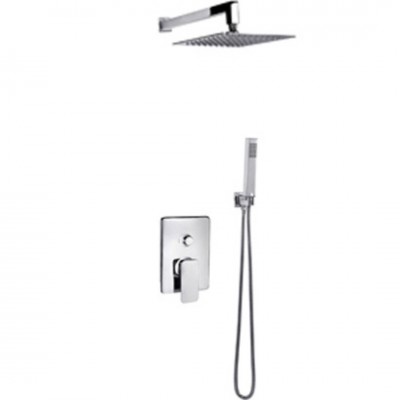 Valvex Carre zestaw prysznicowy podtynkowy deszczownica 25 cm chrom 2449980