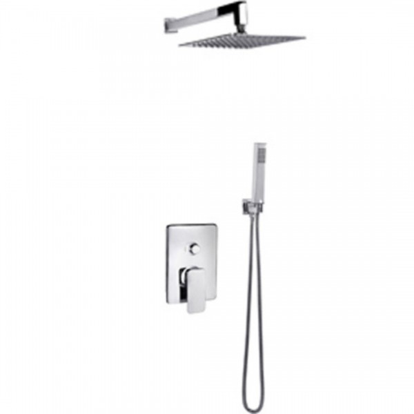 Valvex Carre zestaw prysznicowy podtynkowy deszczownica 25 cm chrom 2449980