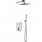 Valvex Carre zestaw prysznicowy podtynkowy deszczownica 25 cm chrom 2449980