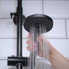 Valvex Decor zestaw natryskowy z deszczownicą 23 cm czarny mat 2420760