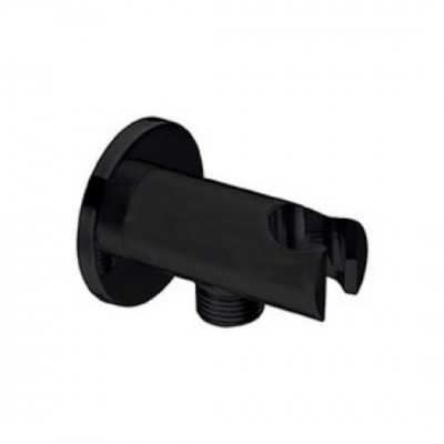Valvex Round Plus przyłącze kątowe z uchwytem czarny mat 2444670