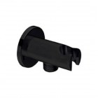 Valvex Round Plus przyłącze kątowe z uchwytem czarny mat 2444670