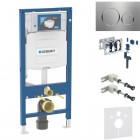Geberit Duofix DuoFresh stelaż podtynkowy 5w1 kompletny gotowy do montażu przycisk Sigma20 stal nierdzewna 46411