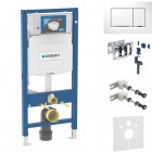 Geberit Duofix DuoFresh stelaż podtynkowy 5w1 kompletny gotowy do montażu przycisk Sigma30 biały/chrom 46420