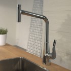 Hansgrohe Metris bateria kuchenna z wyciąganą wylewką chrom 14820000