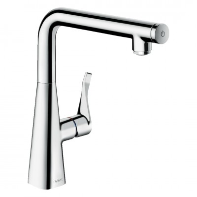 Hansgrohe Metris Select bateria kuchenna z obrotową wylewką chrom 14847000