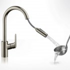 Hansgrohe Focus bateria kuchenna z wyciąganą wylewką stal 31815800