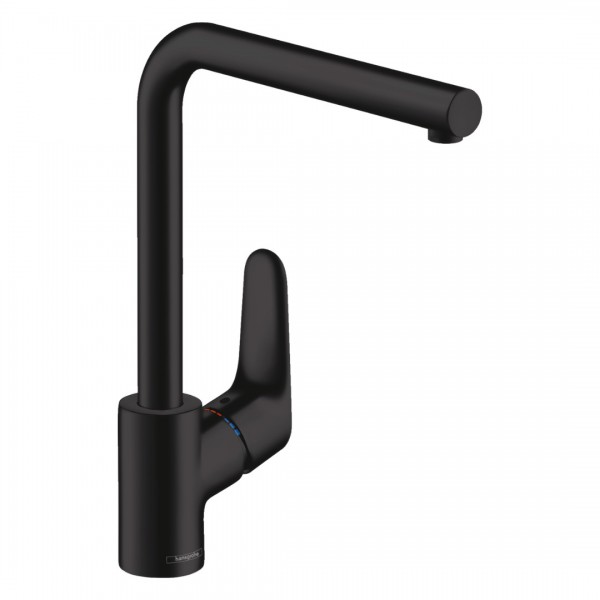 Hansgrohe Focus M41 bateria kuchenna stojąca czarny mat 31817670