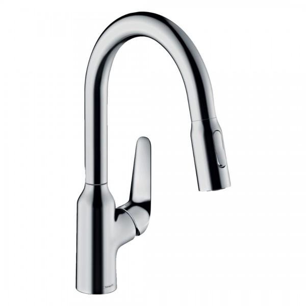 Hansgrohe Focus M42 bateria kuchenna stojąca z wyciąganą wylewką chrom 71801000