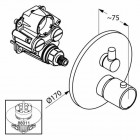 Kludi O-cean/ Zenta bateria wannowo-natryskowa podtynkowa z termostatem