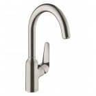 Hansgrohe Focus M42 bateria kuchenna stojąca stal 71802800