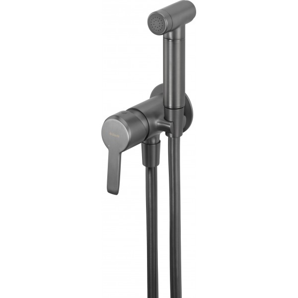 OUTLET Deante Arnika Titanium bateria bidetowa podtynkowa ze słuchawką typu bidetta BQA D34M