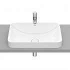 Roca Inspira Square umywalka wpuszczana w blat 55x37 cm biała Supraglaze® A327534S00