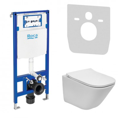 Roca Duplo Gap Square Compacto zestaw podtynkowy 4w1 46483 Roca Duplo Gap Square Compacto zestaw podtynkowy 4w1 46483