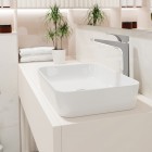 Deante Hiacynt umywalka 50x36 cm nablatowa prostokątna biała CDY_6U5S