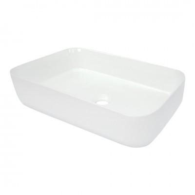 Deante Hiacynt umywalka 50x36 cm nablatowa prostokątna biała CDY_6U5S