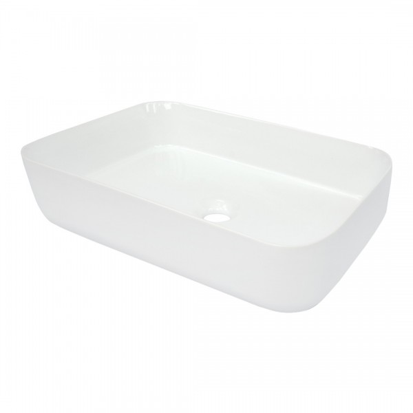 Deante Hiacynt umywalka 50x36 cm nablatowa prostokątna biała CDY_6U5S