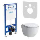 Laufen Pro A miska WC z deską wolnoopadającą i stelaż podtynkowy Roca 46493