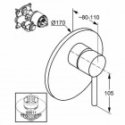 Kludi Bozz bateria natryskowa podtynkowa