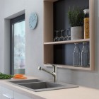 Hansgrohe Focus M42 bateria kuchenna z wyciąganą wylewką chrom 71814000