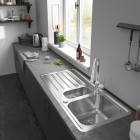 Hansgrohe Focus M42 bateria kuchenna z wyciąganą wylewką chrom 71820000