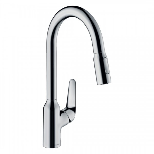 Hansgrohe Focus M42 bateria kuchenna z wyciąganą wylewką chrom 71820000