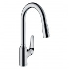 Hansgrohe Focus M42 bateria kuchenna z wyciąganą wylewką chrom 71820000