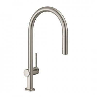 Hansgrohe Talis M54 bateria kuchenna z wyciąganą wylewką stal 72800800
