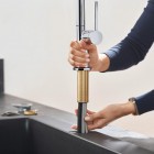 Hansgrohe Talis M54 bateria kuchenna z wyciąganą wylewką chrom 72800000