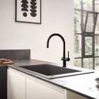 Hansgrohe Talis M54 bateria kuchenna stojąca czarny mat 72805670