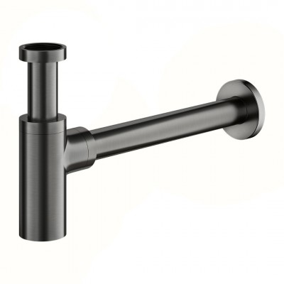 Omnires syfon umywalkowy mosiężny okrągły grafit A186GR