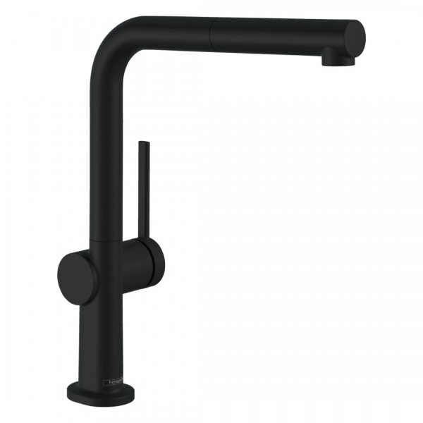 Hansgrohe Talis M54 bateria kuchenna stojąca z wyciąganą wylewką czarny mat 72808670