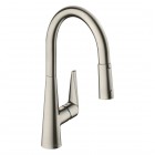 Hansgrohe Talis M51 bateria kuchenna stojąca z wyciągana wylewką stal 72813800