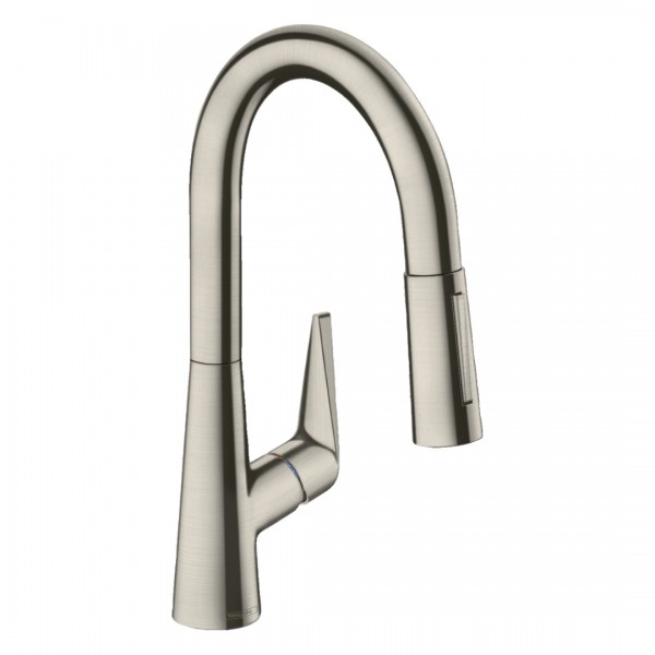 Hansgrohe Talis M51 bateria kuchenna stojąca z wyciąganą wylewką stal 72815800