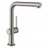 Hansgrohe Talis M54 bateria kuchenna stojąca czarny chrom szczotkowany 72840340