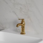 Omnires Art Deco bateria umywalkowa stojąca retro złoty połysk AD5111GL