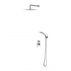 Omnires Baretti kompletny zestaw prysznicowy podtynkowy deszczownica 25 cm chrom SYSBA10XCR