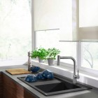 Hansgrohe Metris M71 bateria kuchenna stojąca z wyciąganą wylewką chrom 73800000