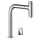 Hansgrohe Metris Select M71 bateria kuchenna stojąca z wyciąganą wylewką chrom 73804000