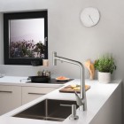 Hansgrohe Metris Select M71 bateria kuchenna stojąca z wyciąganą wylewką chrom 73816000