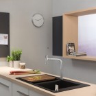 Hansgrohe Metris Select M71 bateria kuchenna stojąca z wyciąganą wylewką chrom 73818000