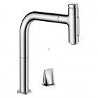 Hansgrohe Metris Select M71 bateria kuchenna stojąca z wyciąganą wylewką chrom 73818000